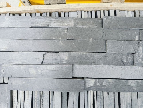 Плитка чёрная из натурального камня фасадная 30 см * 5 см, толщина 7 мм -30 мм купить в Ивантеевке