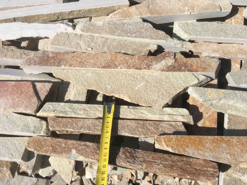 Горбушка златолит золотистый для облицовки купить в Ивантеевке