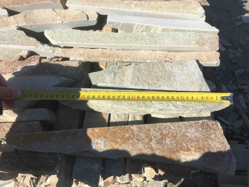 Горбушка златолит золотистый для облицовки купить в Ивантеевке