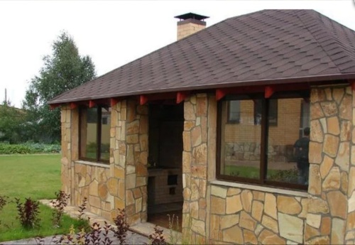 Плитняк златолит жёлтый для фасада 1,5-3 см купить в Ивантеевке