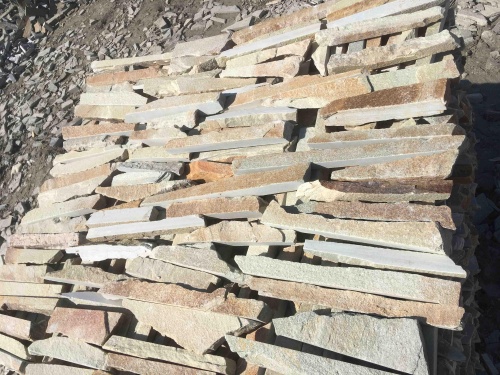 Горбушка златолит золотистый для облицовки купить в Ивантеевке