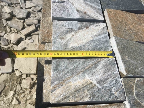 Плитка пилёная златолит Уральский для цоколя, отмостки купить в Ивантеевке